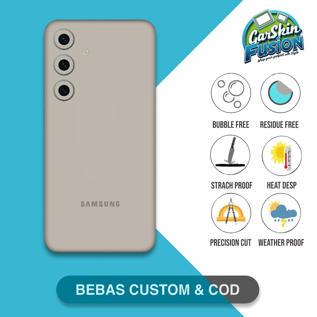 Garskin Skin Samsung S24 Signature Color Anti-Scratch Protector Case | By Fusion Code - 7jH