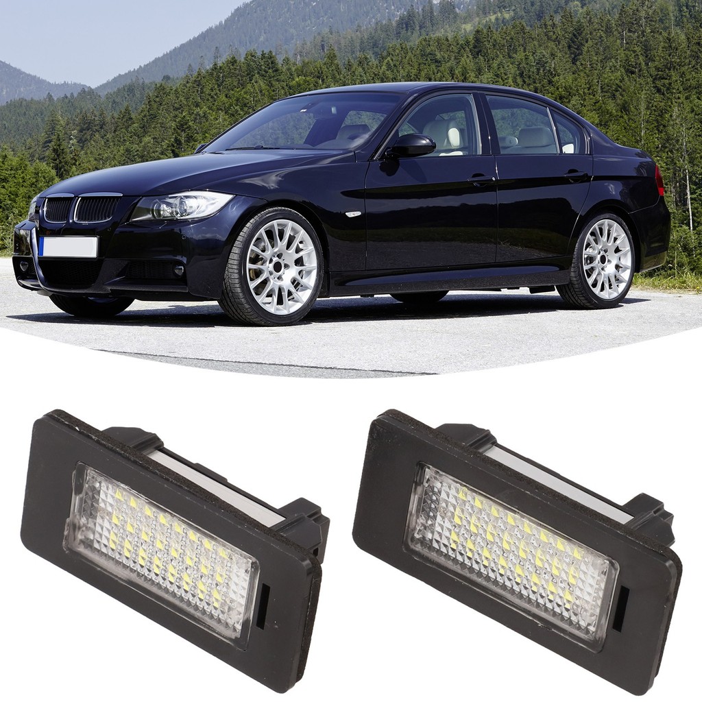 HE ใหม่2pcs 24LED ป้ายทะเบียนจํานวนสําหรับสําหรับสําหรับสําหรับสําหรับ BMW E90 สําหรับ M3 E92 E70 E3