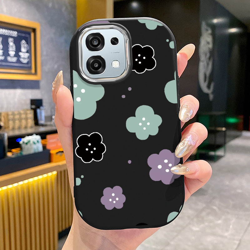 เคสสำหรับ OPPO A6 Pro 4G A6 Pro 5G เคสโทรศัพท์ดอกไม้เจ้าหมีน้อยซิลิโคนซอฟต์เชลล์