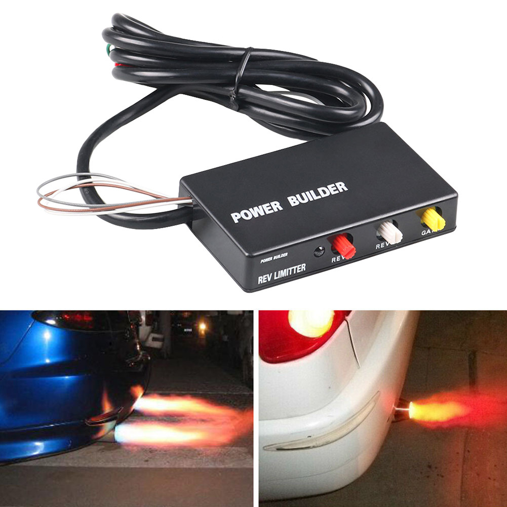 DE-Rev Limiter Racing Car Exhaust Flame Thrower ตัวควบคุมเปิดตัวจุดระเบิด