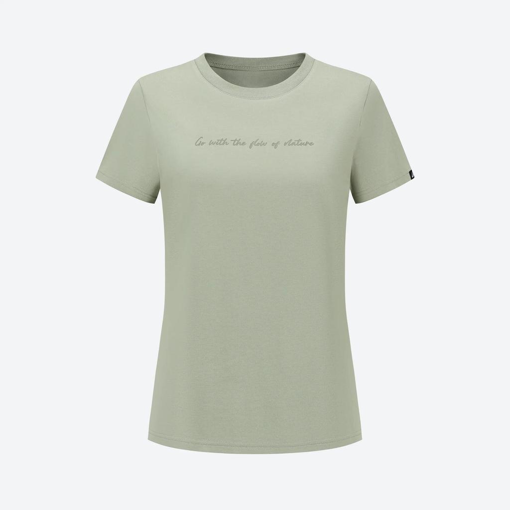 เสื้อเดินป่าสำหรับผู้หญิงรุ่น NH500 - เขียวเสจ | Women's Hiking T-shirt - NH500 - Sage Green