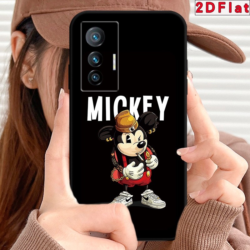 Mickey Mouse Matte Soft เคสซิลิโคนกันกระแทกคลุมทั้งหมดสําหรับ vivo V9 Z3X Z1 V15 U10 V5 V17 Z1X Z5 V