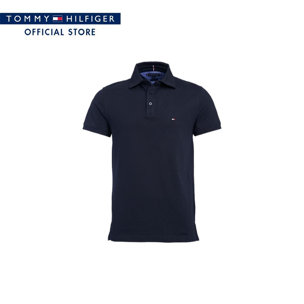 Tommy Hilfiger เสื้อโปโล ผู้ชาย รุ่น XM0XM04340 DW5 - สีน้ำเงิน