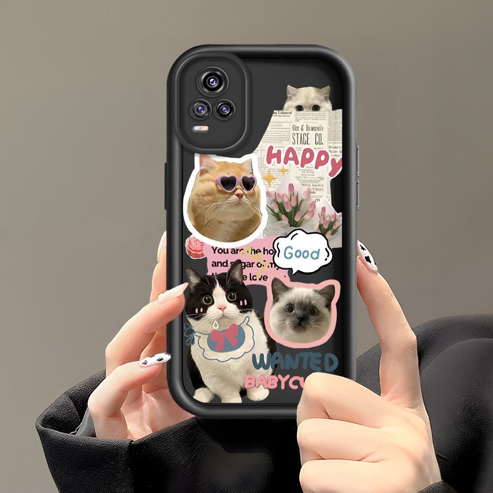 HPเคสโทรศัพท์สําหรับVIVO V20 2021 Softcaseเคสโทรศัพท์Cassing Kesing Anak Kucing C8 2413 DLJ 33