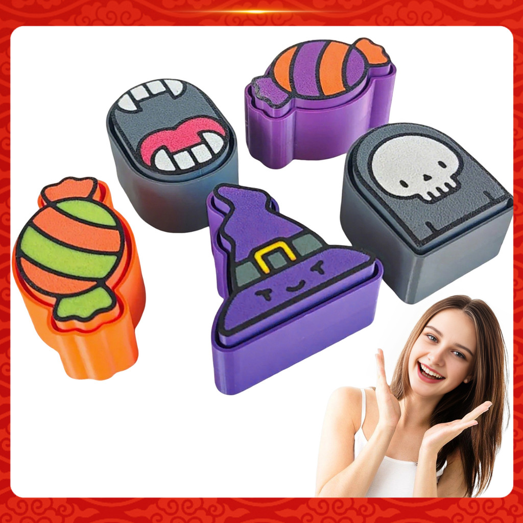 SNY_ฮาโลวีน Fidget Clicker หมวกแม่มดคีย์บอร์ด Clicker Skull ความเครียดบรรเทา Sensory Fidget ของเล่นส