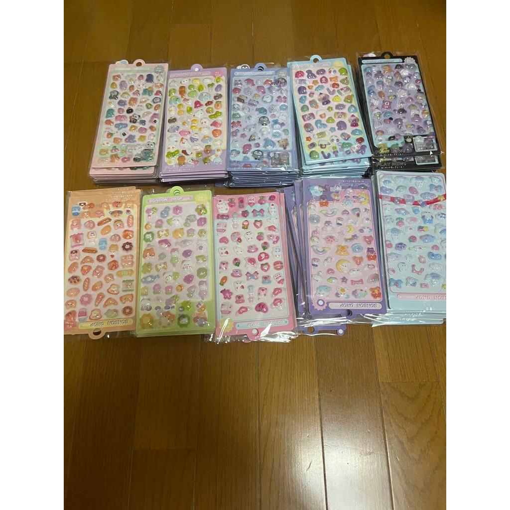 【Direct from Japan】Bonbon Drop สติ๊กเกอร์ 3D Puffy 14 ชิ้น【Japan Exclusive】