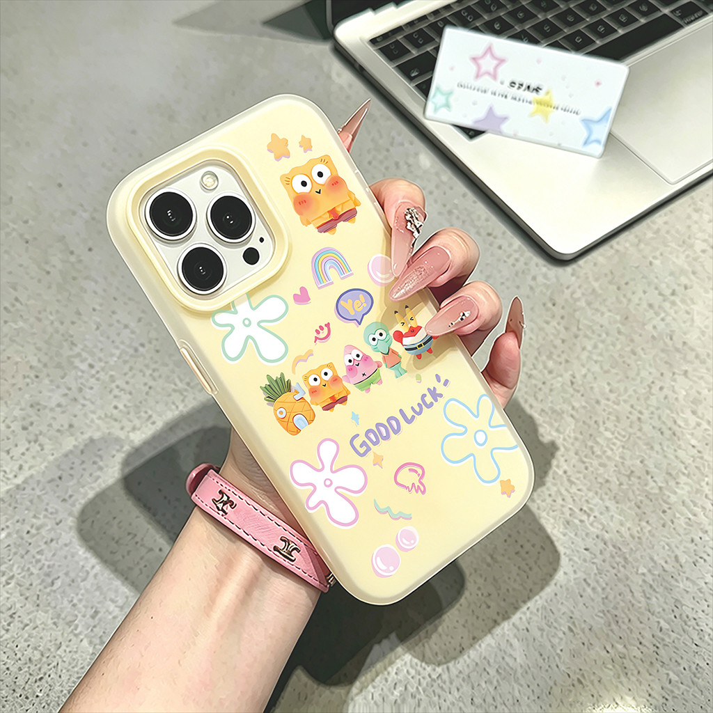 Q Pop Spongebob Case Xiaomi 17T Pro 015T Pro C81 Pro C75 X8 Pro Max F7 C71 C65 Poco M7 Plus C85 สี J