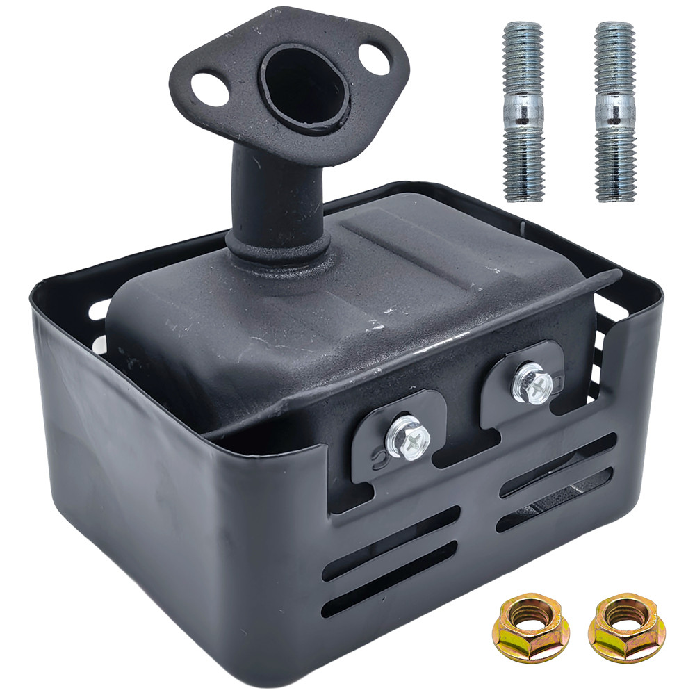 ท่อไอเสีย w Stud Nut Kit สําหรับ GX120 GX160 GX200 168F เครื่องยนต์เครื่องกําเนิดไฟฟ้าอะไหล่ 18310-Z