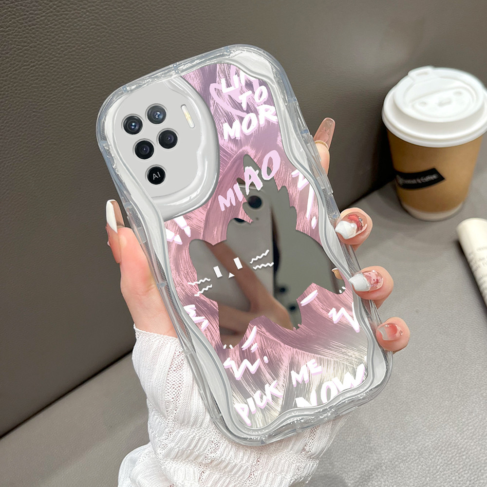 OPPO Reno 5F A94 สําหรับกระจก Softcase กรณี HP โทรศัพท์ Kesing กระจกปลอก Cassing 5348 JZ