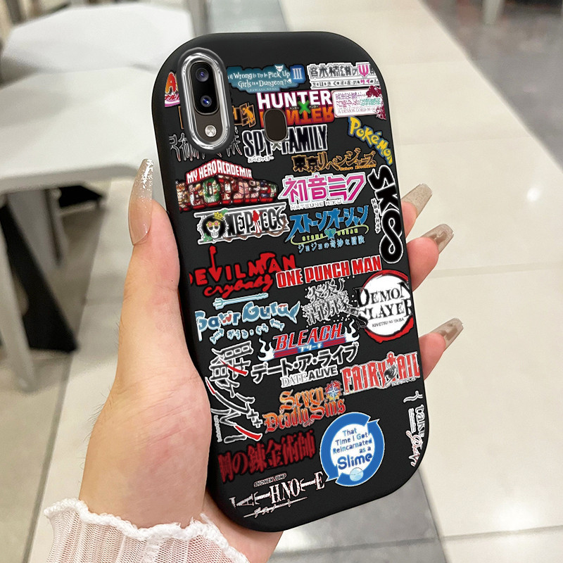 เคสสำหรับ Samsung Galaxy A20 A30 M10s เคสโทรศัพท์อนิเมะยอดนิยมกันกระแทกกลมและอ้วน