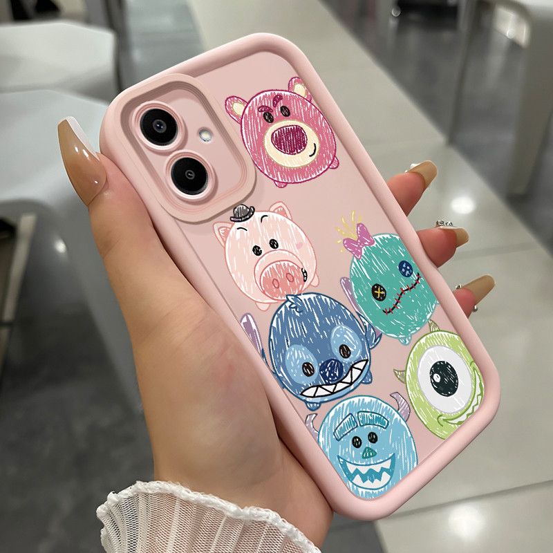 เคสสำหรับ Samsung A06 4G เคสโทรศัพท์สัตว์น่ารักสามสีซิลิโคนกันกระแทก ราคา ถูกที่สุด ดีลบีเคเค แกลเลอรีภาพที่ 3
