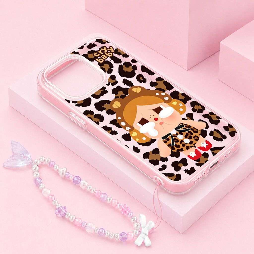Cry Baby Leopard [เคส Su Lu] Casing Realme Note 80 70 C85 Pro C75X Note 60 60X C75 C85 5G Cute Softc