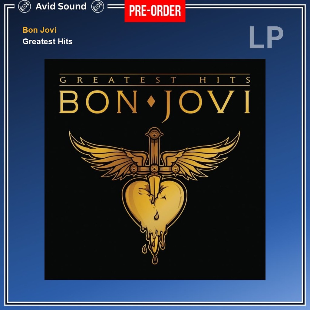 Pre-Order แผ่นเสียง Bon Jovi Greatest Hits ใหม่ ซีล Bon Jovi Vinyl LP
