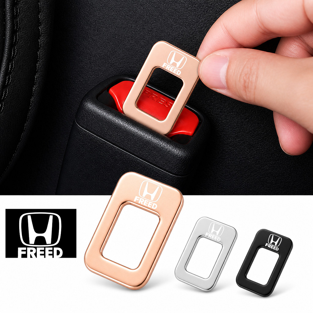 สําหรับ Honda Freed โลหะซ่อนสัญลักษณ์ Seatbelt คลิปหัวเข็มขัด Anti Alarm Chime Silencer สําหรับ free