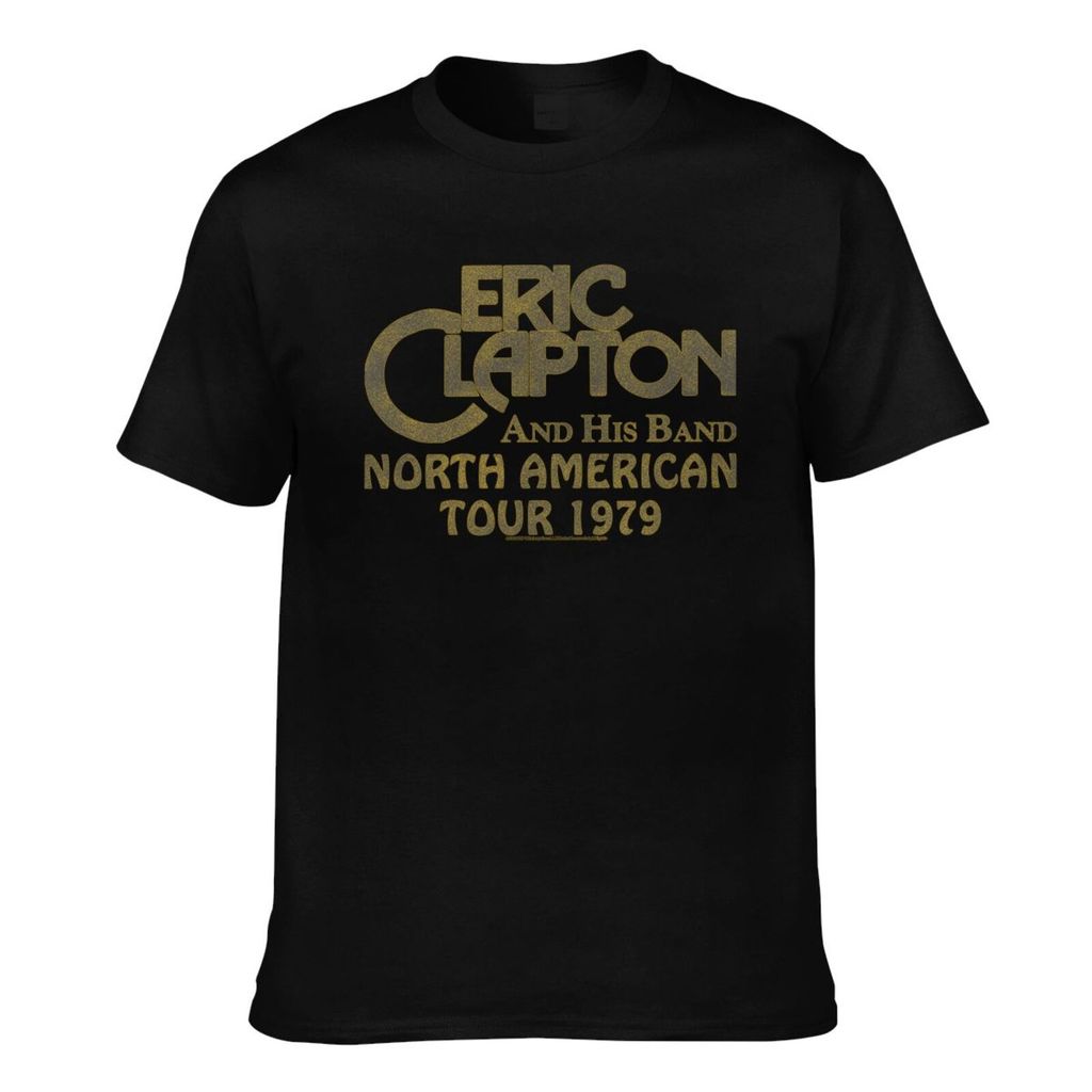 Summer Cool Tee Eric Clapton And His Tour 79 เสื้อยืดผู้ชายคุณภาพดี