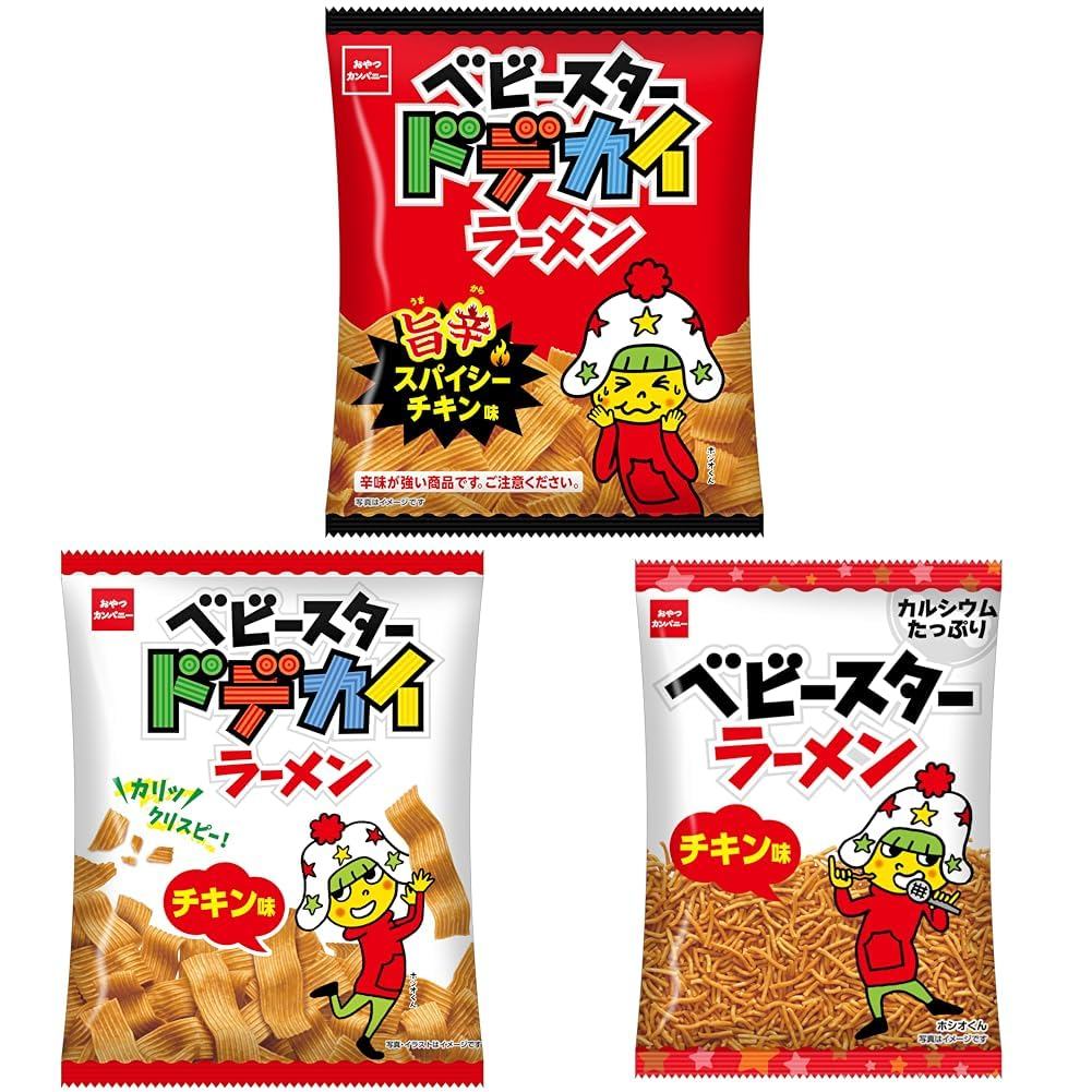 【Direct From Japan】[Bundle Purchase] Oyatsu Company Baby Star Dodekai Ramen, Spicy Chicken Flavor, 6
