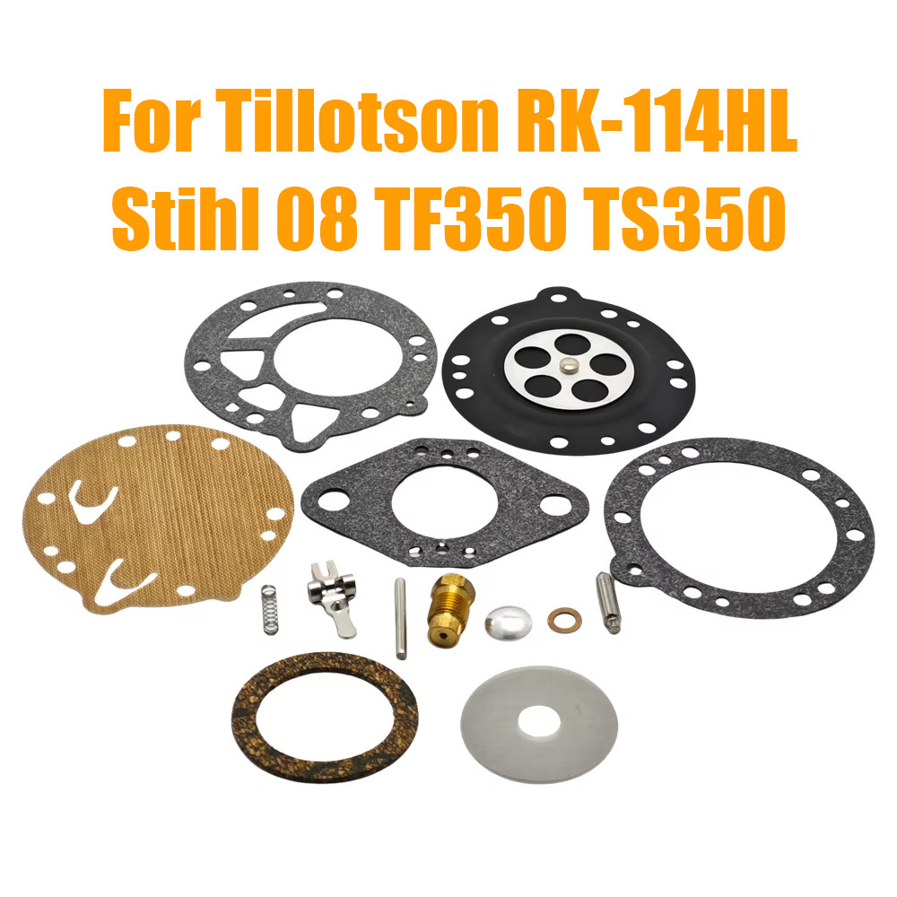 คาร์บูเรเตอร์ไดอะแฟรมชุดซ่อมสําหรับ Tillotsson RK-114HL HL 109 112 125 132 155 158 08 TF350 TS350 Ca