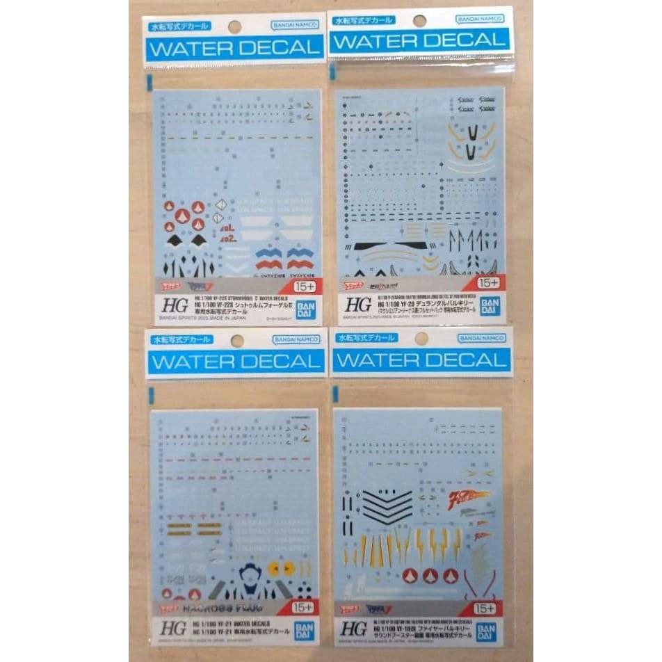 【Direct from Japan】ชุดสติ๊กเกอร์ Macross YF-21, YF-29, VF-19 Kai, VF-22S【Japan Exclusive】