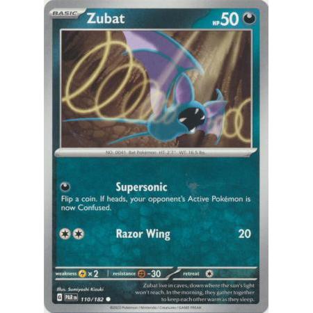 การ์ด Pokemon Zubat - 110/182 - ทั่วไป