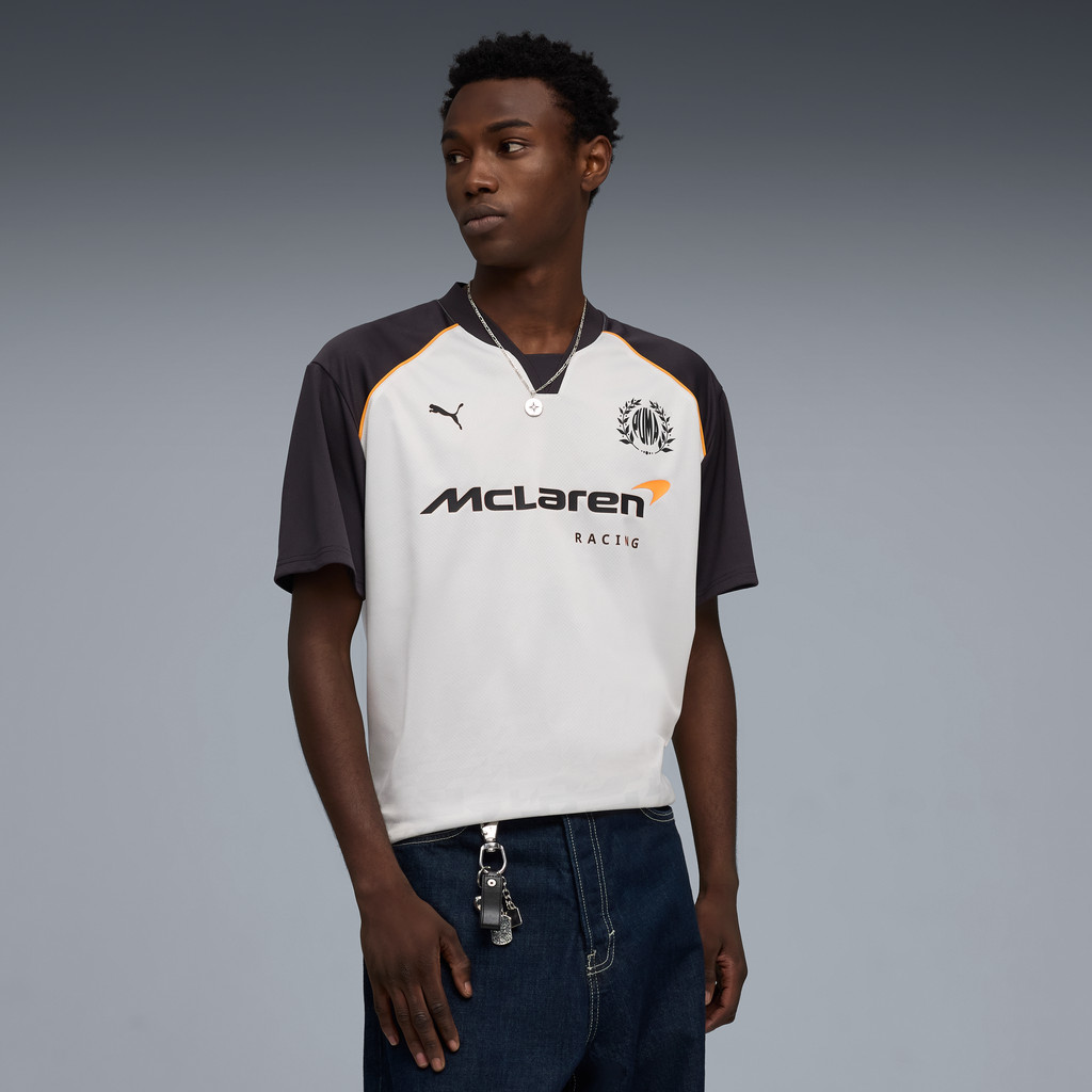 PUMA قميص رجالي واسع McLAREN RACING — رمادي — صورة 2