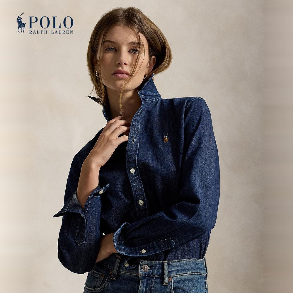 Polo Ralph Lauren เสื้อเชิ้ตผู้หญิง รุ่น WMPOSHTNDO21264 สีกรมท่า