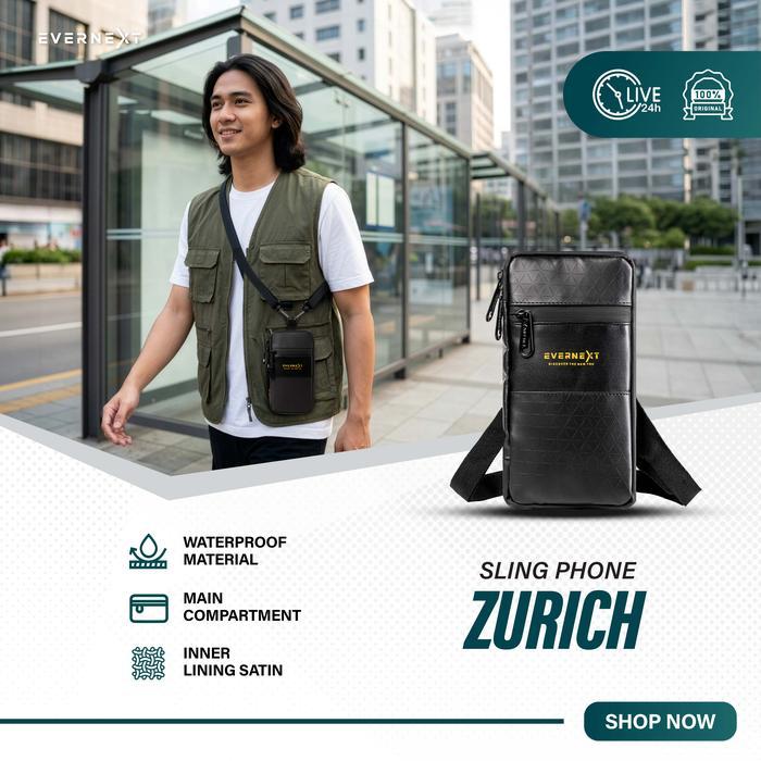 Kenes Wallts - Sling Pouch Zurich Pouch Wallet Waterproof Card Wallet Waterproof Sling Bag Pouch Men