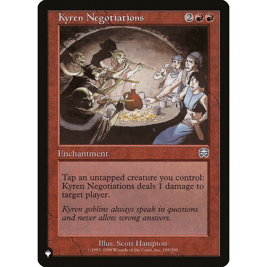 Kyren Negotiations การ์ด Magic the Gathering [MTG] ของแท้