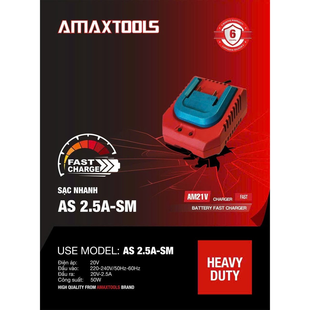 AMAXTOOLS AS25A-SM 25A FAST CHARGER - สินค้าของแท้