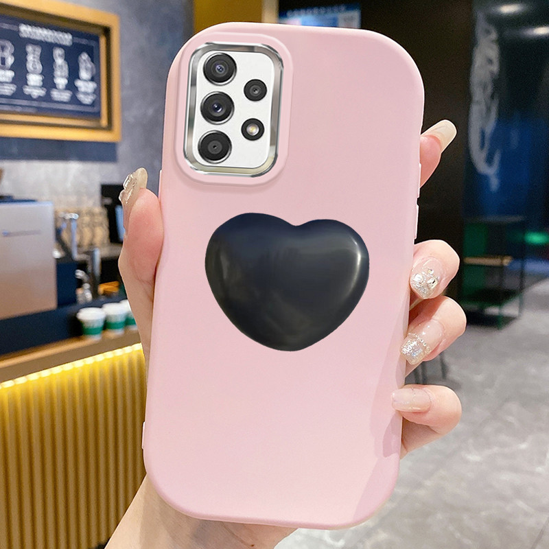 เคส ใช้ได้กับ Samsung A52 A52s เคสแฟชั่นหัวใจ