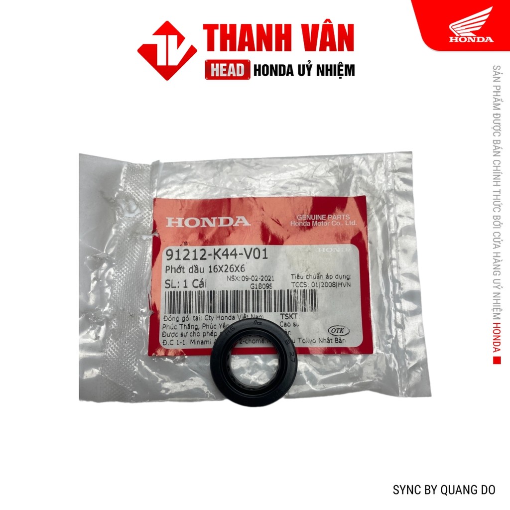 ซีลน้ํามัน 16x26x6 HONDA Vision 110
