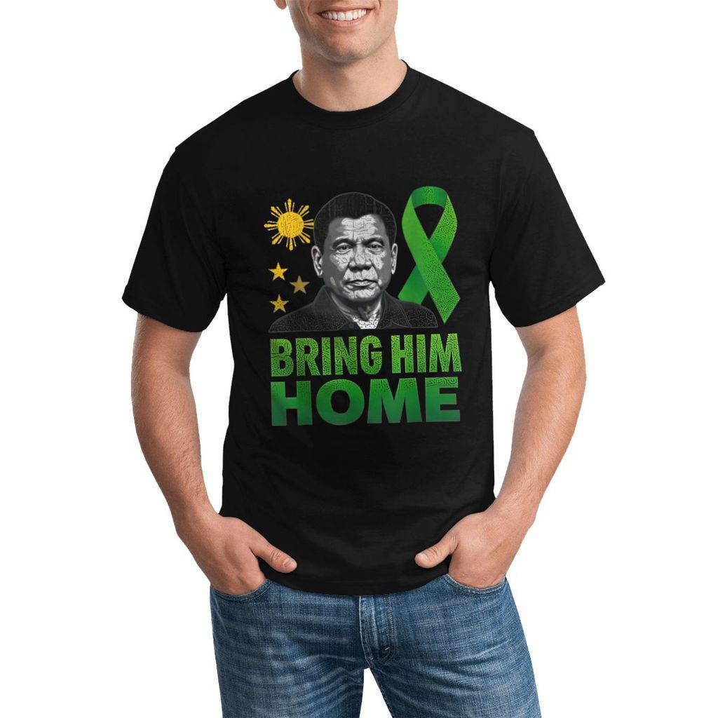 Duterte Bring Him Home Philippines Prrd Du30 Supporter เสื้อยืดคอกลมแบบกําหนดเองมีสไตล์ทําจากผ้าฝ้าย