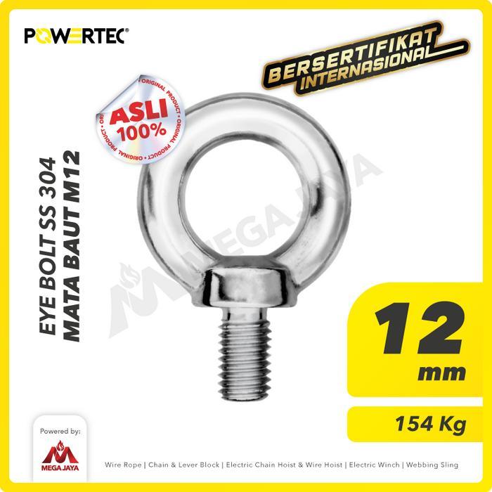 MATA Vcju- Powertec Eye Bolt / Eye Bolt Ss 304 M12