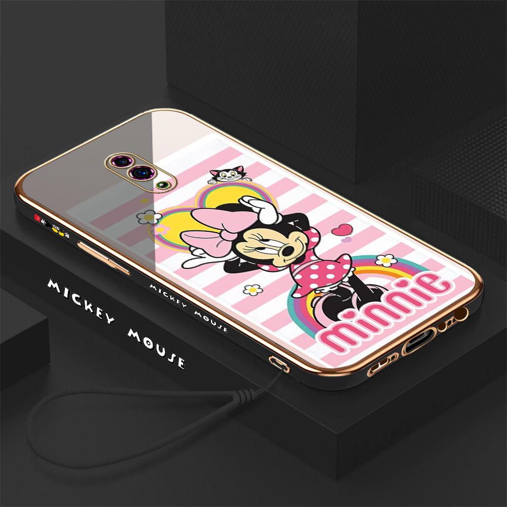 LOKAL [จัดส่งในพื้นที่] OPPO Reno 3 4 4f 5 5k 6 7 7z 8 8T 8Z 4G 11F 13FS 5G Casing HP Sweet Minnie D