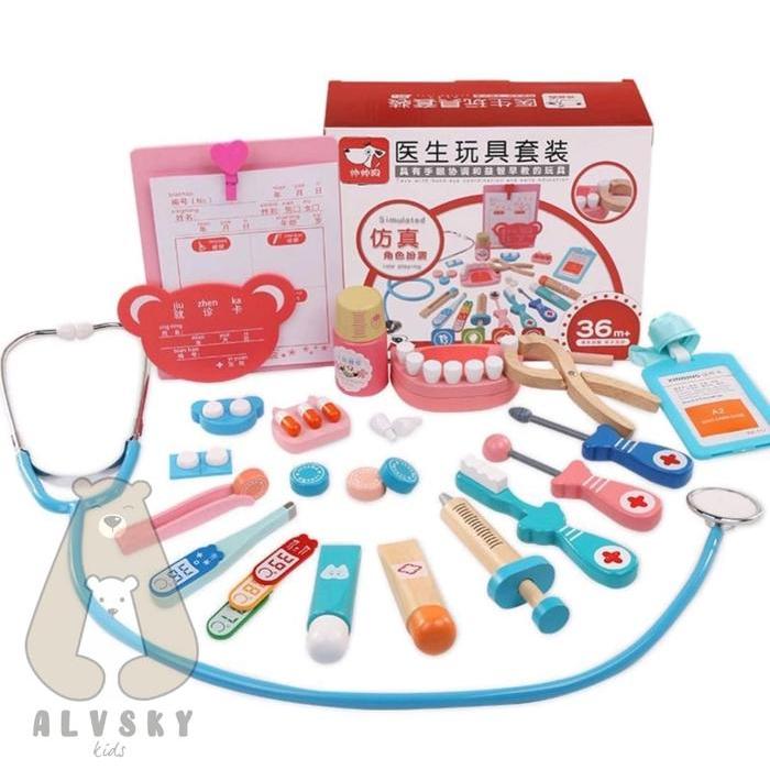 EDUCATIONAL DENTIST TOY / WOODEN CHILDRENS DENTIST ของเล่น