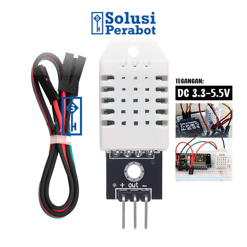 DHT22 AM2302 AL88 SP โมดูลเซ็นเซอร์อุณหภูมิความชื้น / โมดูลอุณหภูมิความชื้น Arduino / สายที่ถูกต้อง 