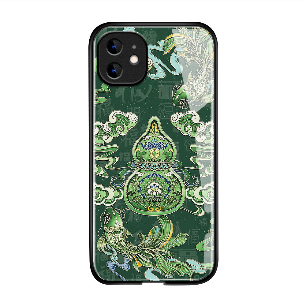 เคส For iPhone 12 Mini เคสไอโฟน เคสแข็ง Phone Glass Case BLK