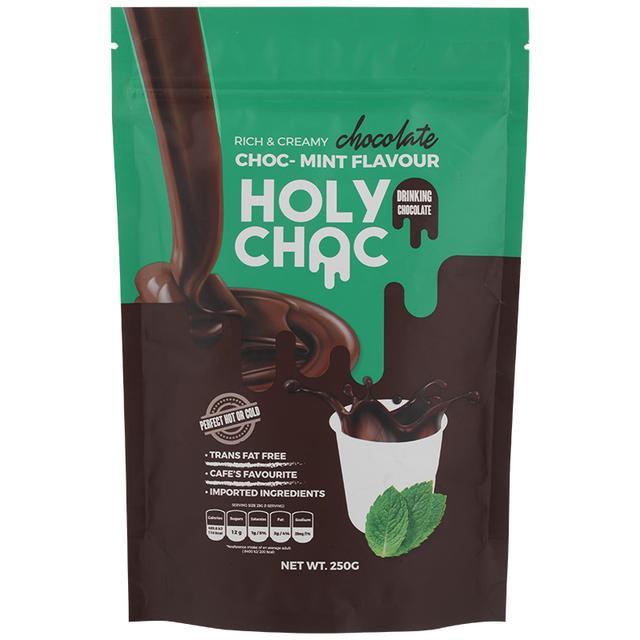👒 โฮลี่ช็อคเครื่องดื่มช็อคโกแลตมินท์ผง 200กรัม 🎡 SKU 8857125597036 🛶 Holy Choc Drinking Mint Chocola