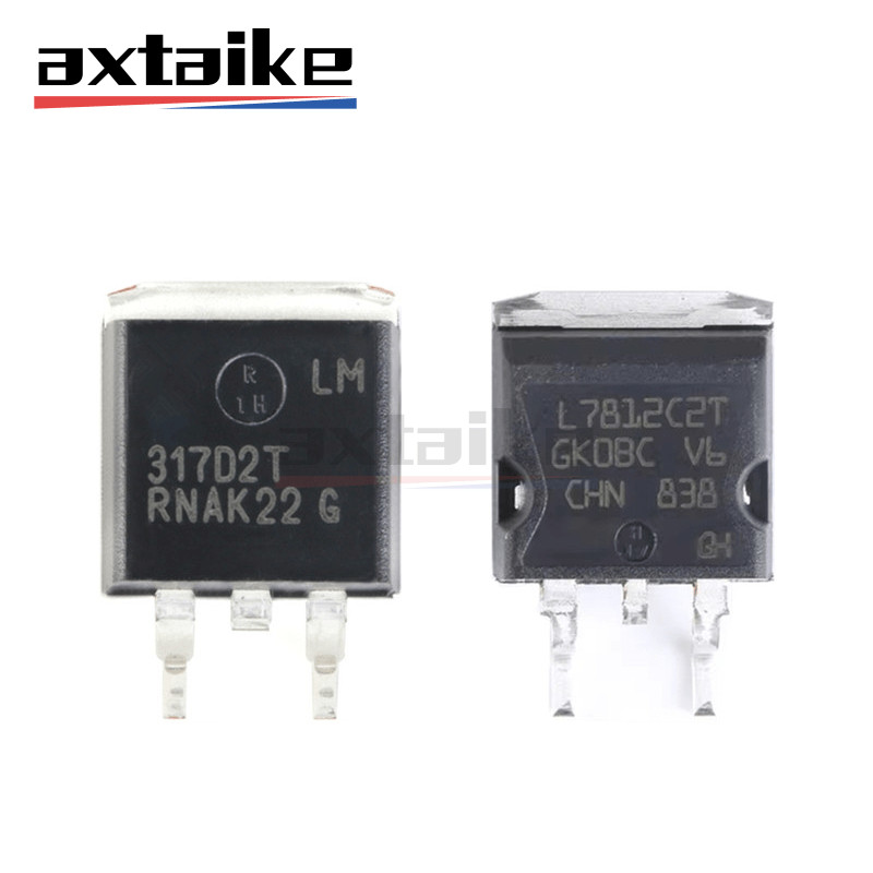 10PCS LM317D2T L7805 7806 7808 7809 7812 7815 7824 7905 7912 7915 CD2T L7805CD2T L7805C2T SMD TO D2P