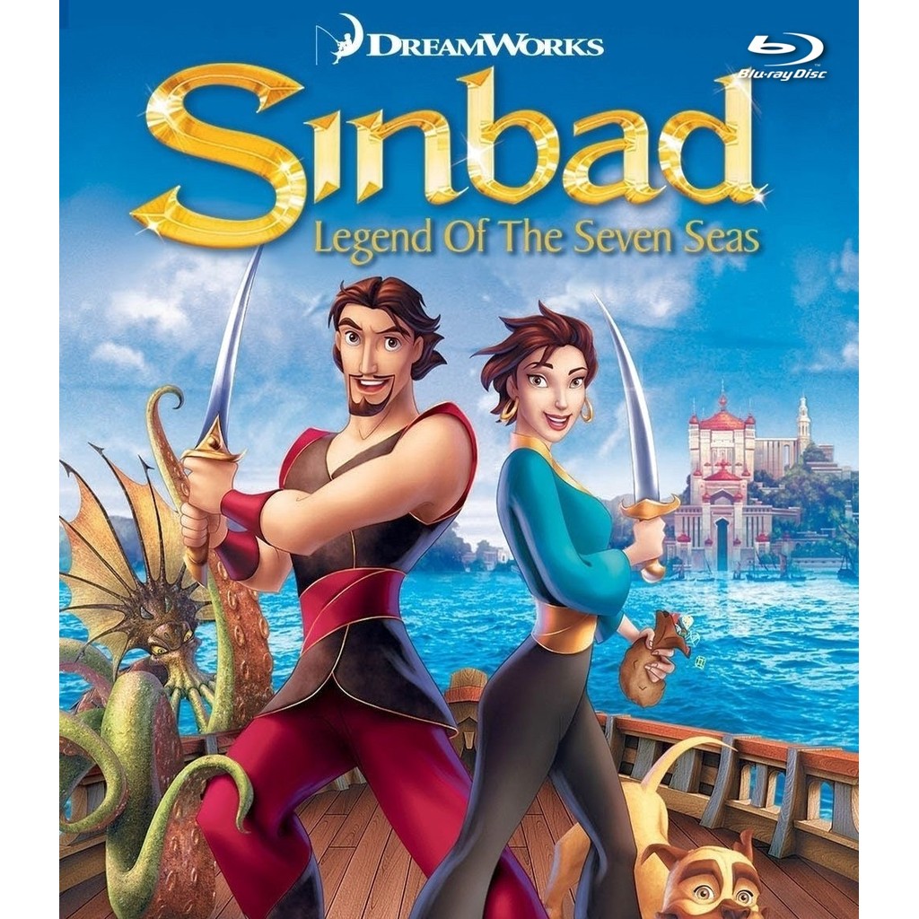 Sinbad: Legend of the Seven Seas (2003) บลูเรย์ Blu-ray ⭐7.0/10 Brad Pitt