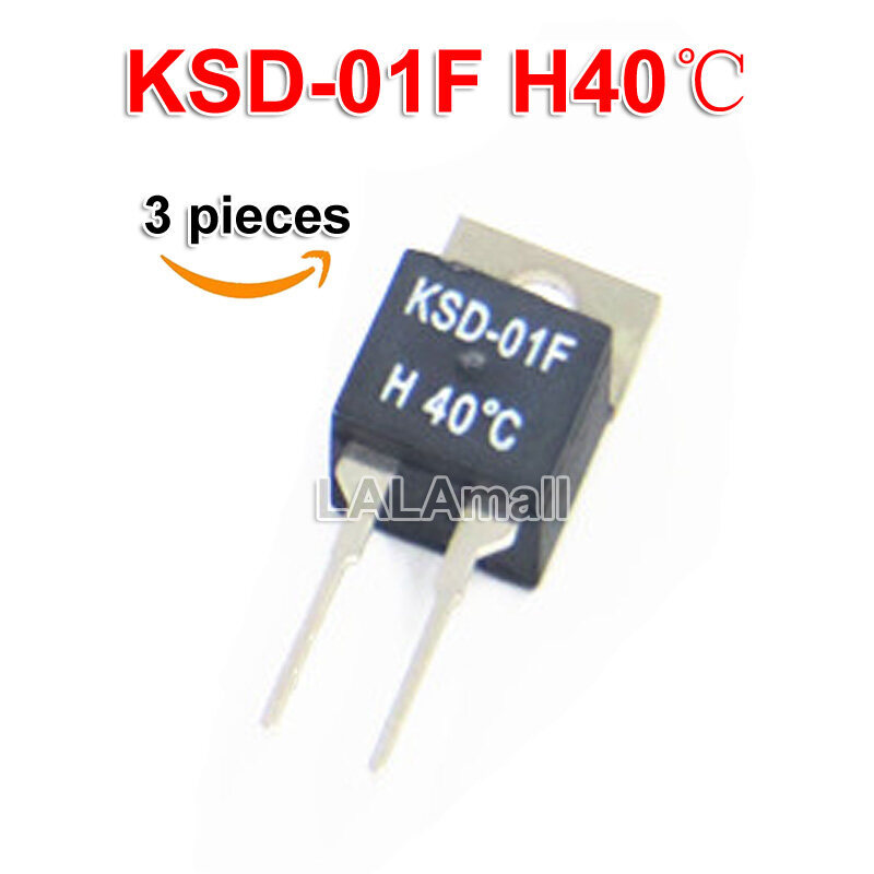 3pcs KSD-01F H40C H45C H40 H45เซลเซียสไม่มีปกติเปิดสวิทช์ควบคุมอุณหภูมิเซนเซอร์ Thermostat TO-220