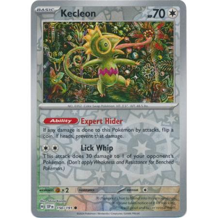 การ์ดโปเกมอน Kecleon - 150/191 - Common Reverse Holo