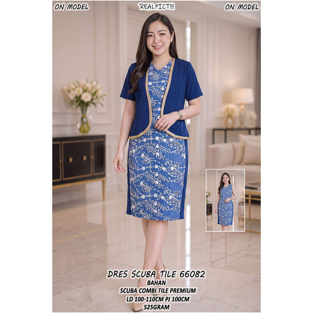 SCUBA TILE DRES 66802 (ALWAYS STOCK READY)
