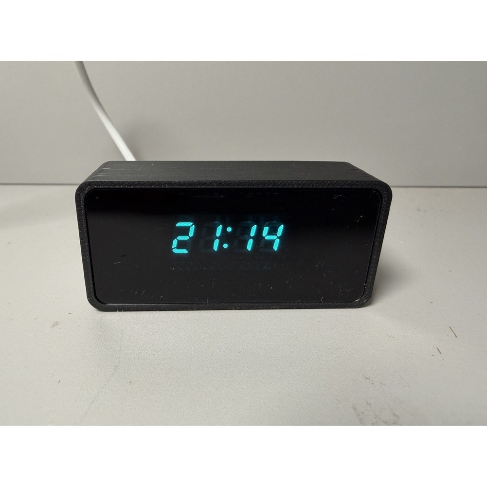 8NEWFOR vfd นาฬิกาดิจิตอลพร้อมเคสพิมพ์ลาย 3D USB Powered Night Light สําหรับเดสก์ท็อป