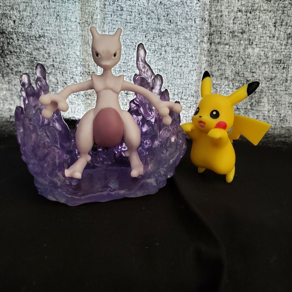 Pokemon "Mewtwo, Pikachu" mini Figure set of 2, Kitan club Japan