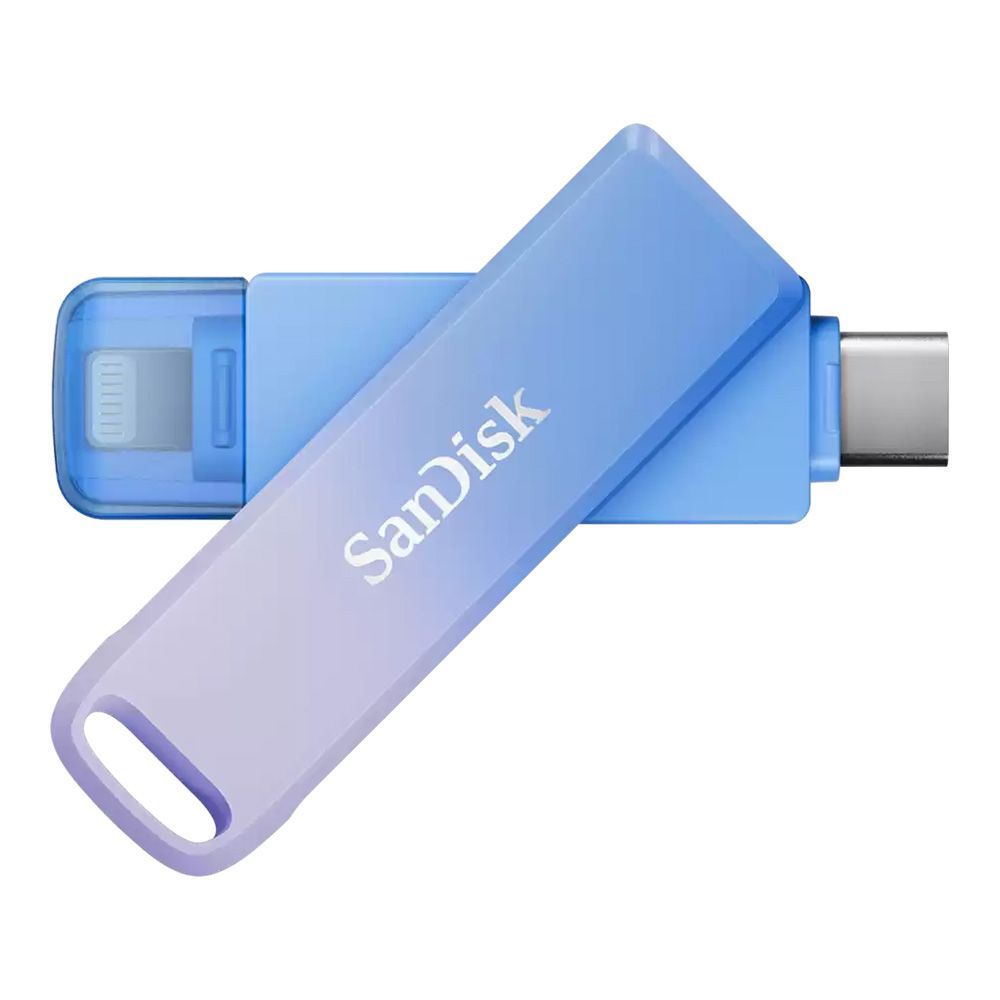 256 GB FLASH DRIVE (แฟลชไดร์ฟ) SANDISK CREATOR PHONE DRIVE - BLUE (SDIXD0N-256G-GN6TP) "
