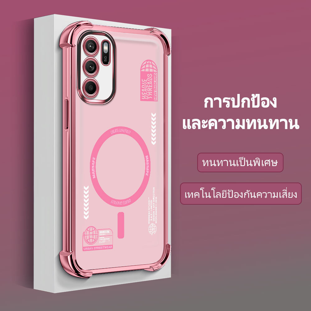 เคส กันมุม สำหรับ For OPPO Reno 6Z 5G เคสโทรศัพท์ เคสออปโป้ เคสนิ่ม Anti Drop โปร่งใส TPU Silicone Soft Shell FS2262