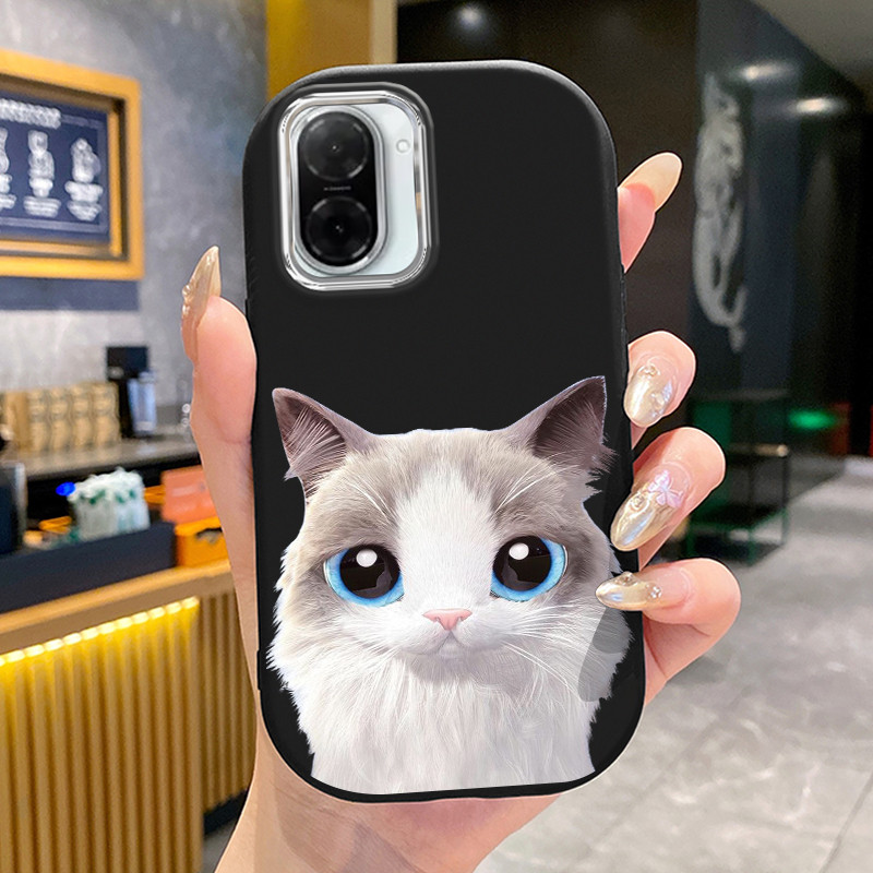 เคสสำหรับ Xiaomi Redmi A5 4G POCO C71 เคสโทรศัพท์กลมและอ้วนแมวซิลิโคนซอฟต์เชลล์