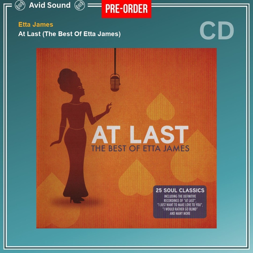 Pre-Order CD แผ่นซีดี Etta James At Last (The Best Of Etta James) ใหม่ ซีล Etta James CD
