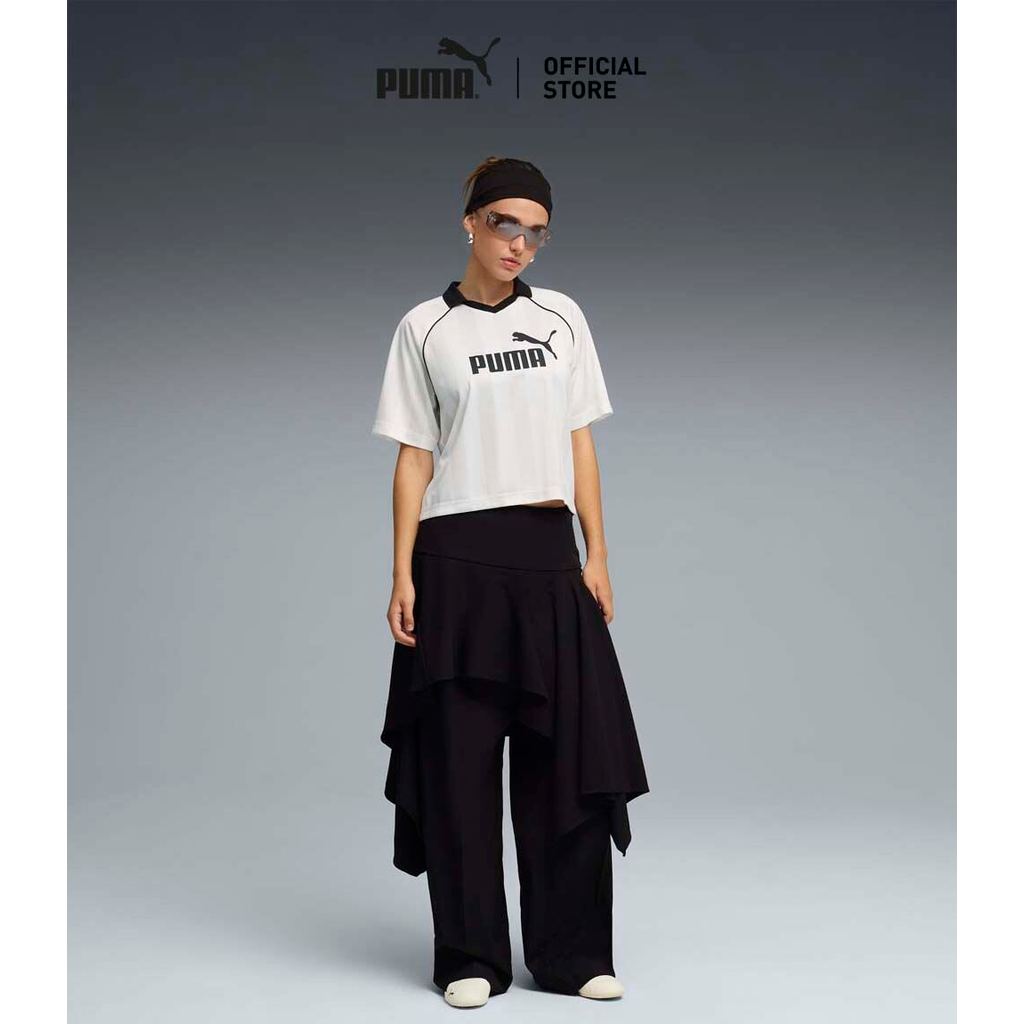 PUMA Basics เสื้อเจอร์ซี่ Essentials สำหรับผู้หญิง สีขาว - 69170202