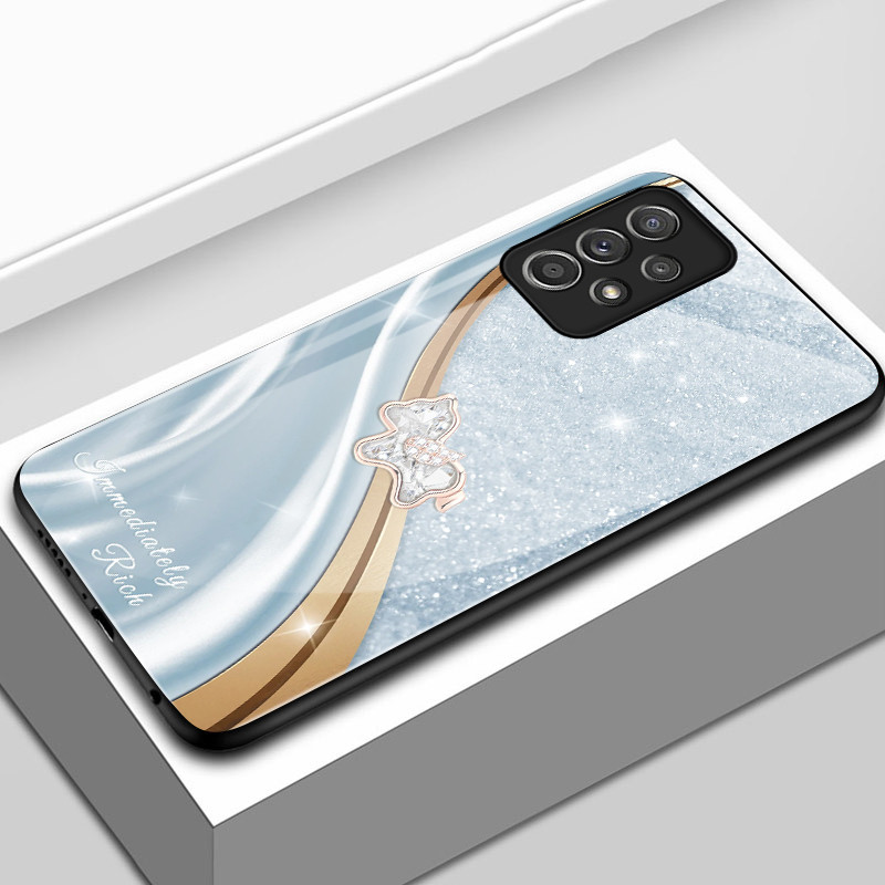 เคสสำหรับ Samsung A52 5G A52s 5G A53 5G A23 A32 M32 A33 A73 A72 5G เคสโทรศัพท์ม้าเล็กเปลือกแก้วกันกระแทก